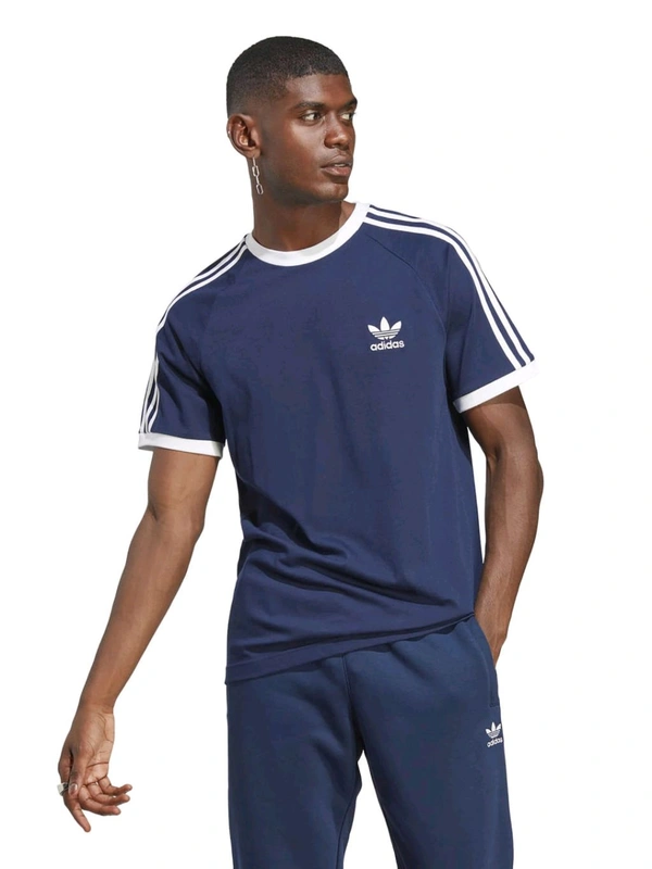 Adidas  3-STRIPES Solid T-Shirt - Royal Blue, L