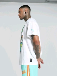 Puma HOOPS X SCOOBY DOO Men Oversized Fit Basketball T-Shirt - White, S