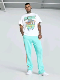 Puma HOOPS X SCOOBY DOO Men Oversized Fit Basketball T-Shirt - White, M