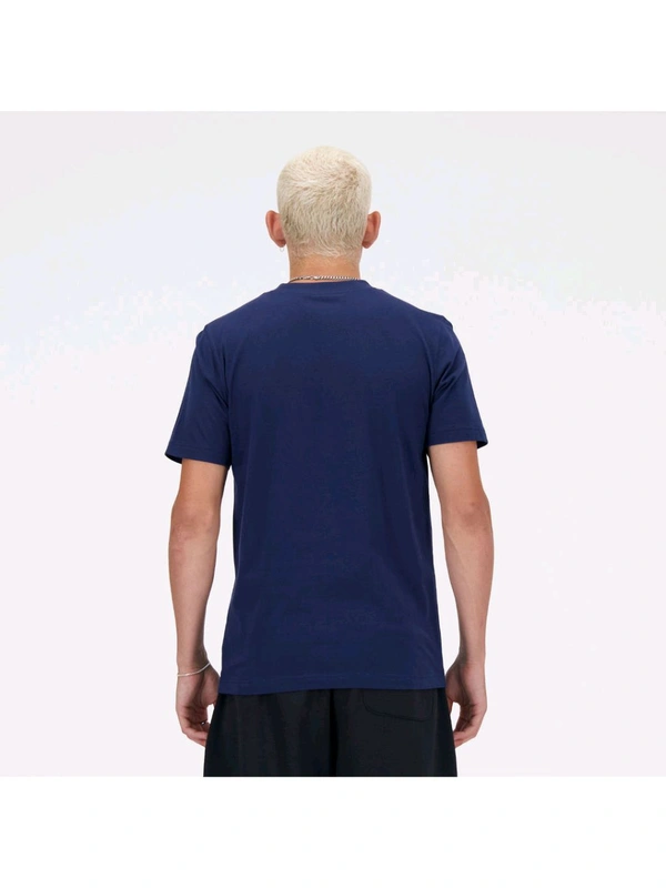New Balance Men Sport Essentials Logo T-Shirt - Navy Blue, M
