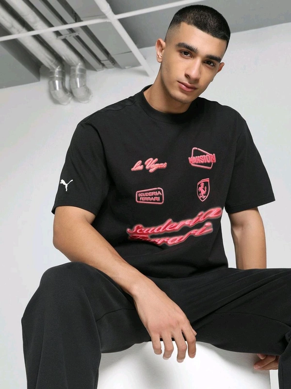 Puma Ferrari Race Ne Archive Men T-Shirt - Black, L