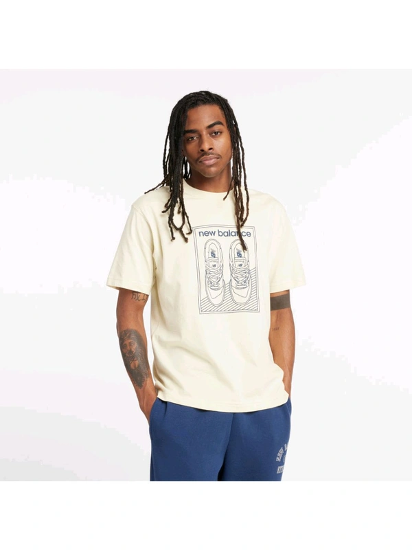New Balance Men New Balance Relaxed 550 T-Shirt - White, L