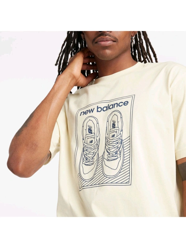 New Balance Men New Balance Relaxed 550 T-Shirt - White, L