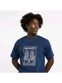 New Balance Men New Balance Relaxed 550 T-Shirt - Navy Blue, S