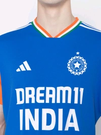 Adidas  India Cricket T20 Fan Jersey - Danube, S
