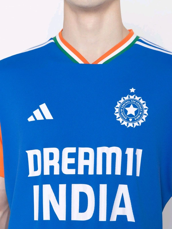 Adidas  India Cricket T20 Fan Jersey - Danube, S