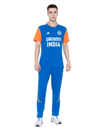 Adidas  India Cricket T20 Fan Jersey - Danube, L