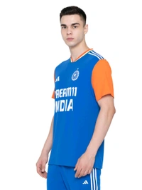 Adidas  India Cricket T20 Fan Jersey - Danube, L