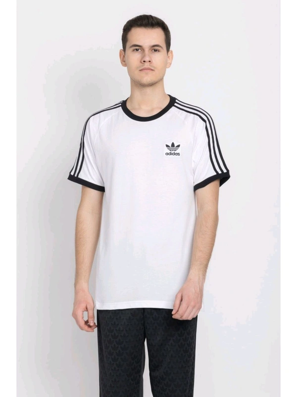 Adidas  Men 3-Stripes Tee Casual T-Shirt - White, 2XL
