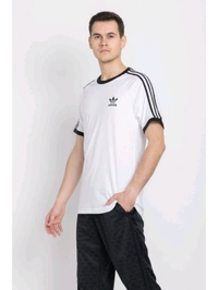 Adidas  Men 3-Stripes Tee Casual T-Shirt - White, 2XL