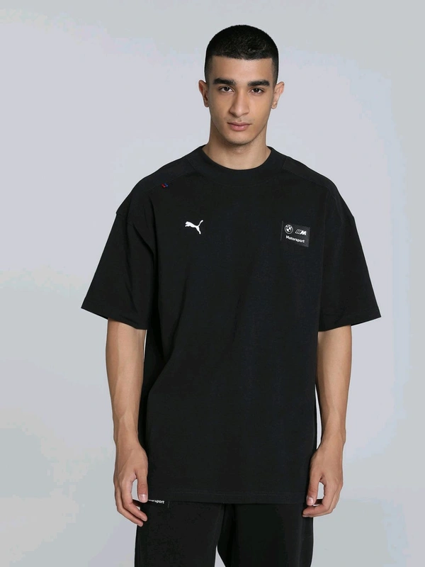 Puma Bmw Mms Neon Energy Men Back Graphic Printed T-Shirt - Black, 2XL