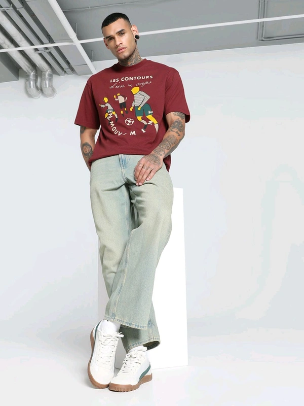 Puma THE PLAYERS LANE Graphic Men T-Shirt - Roof Terracotta, S