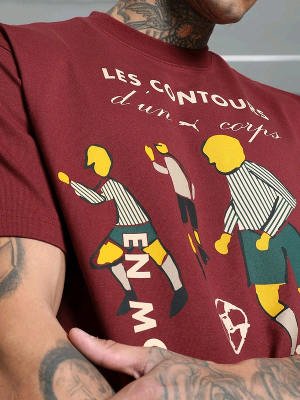Puma THE PLAYERS LANE Graphic Men T-Shirt - Roof Terracotta, 2XL