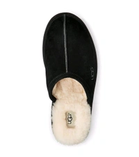 UGG Black Scuff Suede Slippers - Black, UK 07