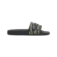 Givenchy Black Logo Slides - Black, UK 08