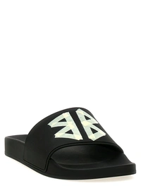 Balenciaga Black Pool Slides - Black, UK 07