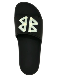 Balenciaga Black Pool Slides - Black, UK 07