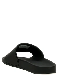 Balenciaga Black Pool Slides - Black, UK 08
