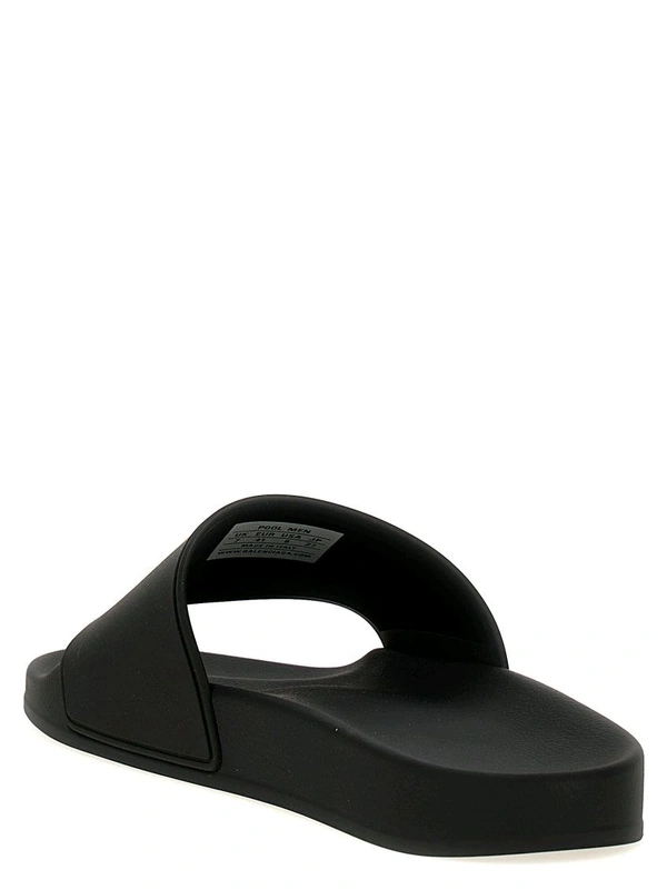 Balenciaga Black Pool Slides - Black, UK 08