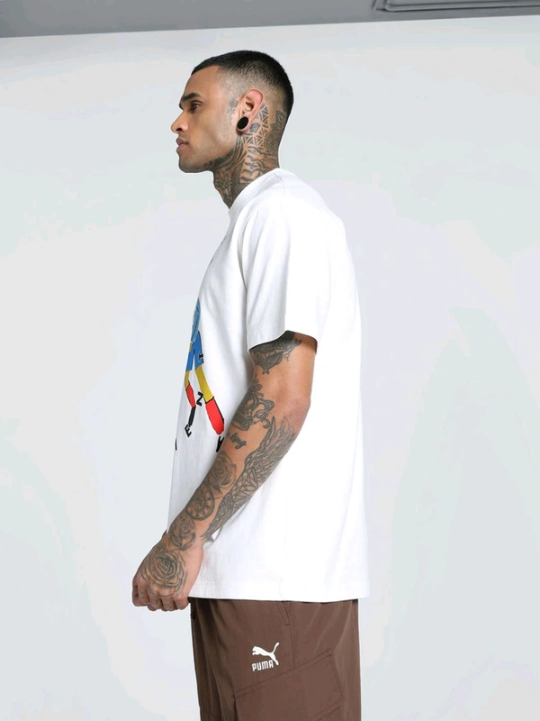 Puma THE PLAYERS LANE Graphic Men T-Shirt - White, XL