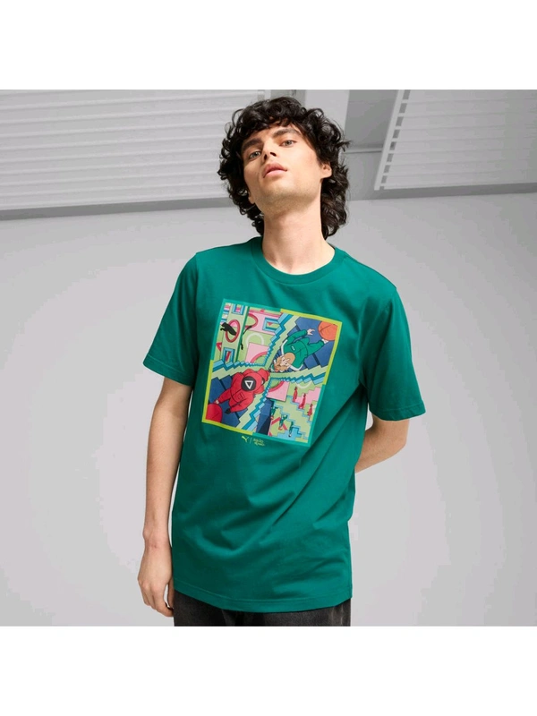 Puma  X SQUID GAME Men Tees - Deep Sea, S