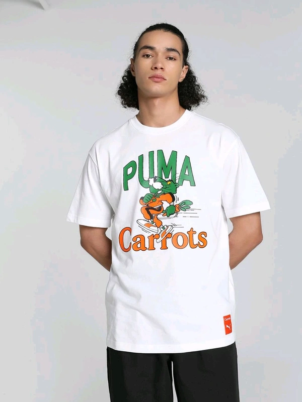 Puma  X Carrots Graphic Men T-Shirt - White, S