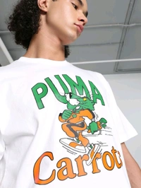 Puma  X Carrots Graphic Men T-Shirt - White, M