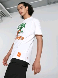 Puma  X Carrots Graphic Men T-Shirt - White, L