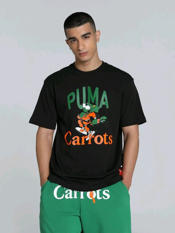 Puma X Carrots Graphic Men Printed T-Shirt - Black, M