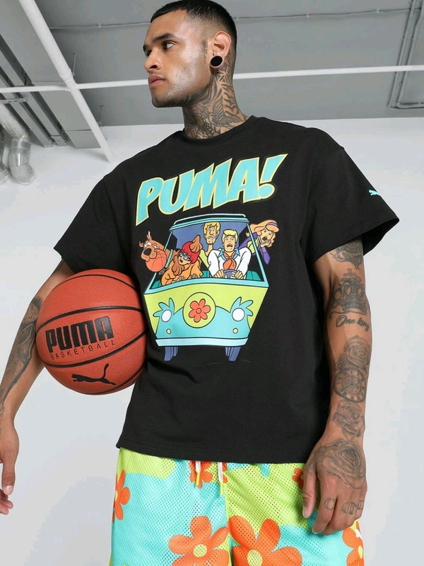 Puma Hoops X Scooby Doo Mens T-Shirt - Black, S