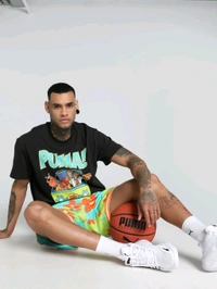 Puma Hoops X Scooby Doo Mens T-Shirt - Black, M