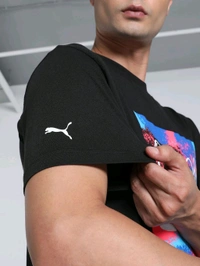 Puma  BMW MMS Neon Energy Grap Mens T-Shirt - Black, M
