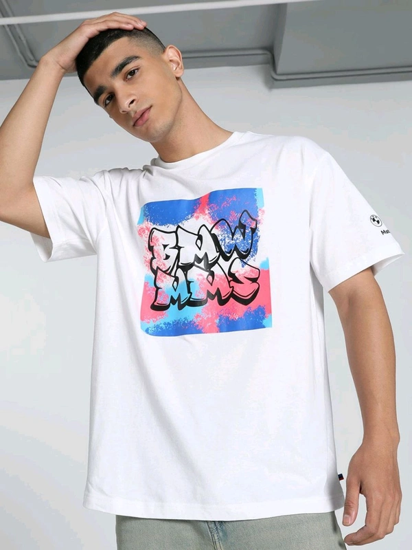 Puma  BMW MMS Neon Energy Grap Mens T-Shirt - White, L