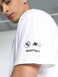 Puma  BMW MMS Neon Energy Grap Mens T-Shirt - White, L