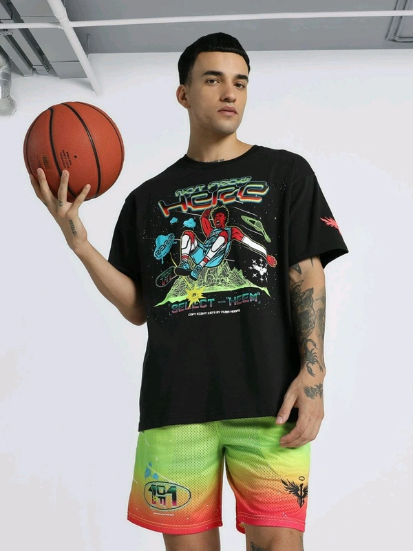 Puma Melo 1Love I Men Black T-Shirt - Black, M