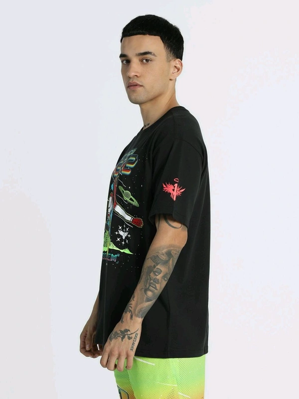 Puma Melo 1Love I Men Black T-Shirt - Black, 2XL