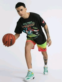 Puma Melo 1Love I Men Black T-Shirt - Black, 2XL