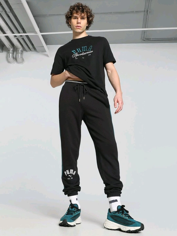 Puma T7 Play Paris Mens Black Sweatpants - Black, M