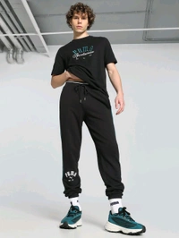 Puma T7 Play Paris Mens Black Sweatpants - Black, L
