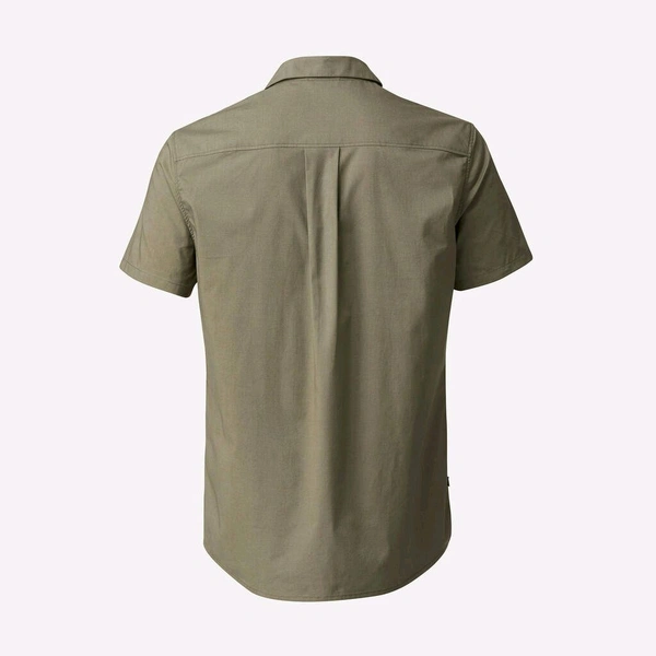 FORCLAZ Men Half Sleeve Shirt Army Green - Travel 100 - Nandor, S