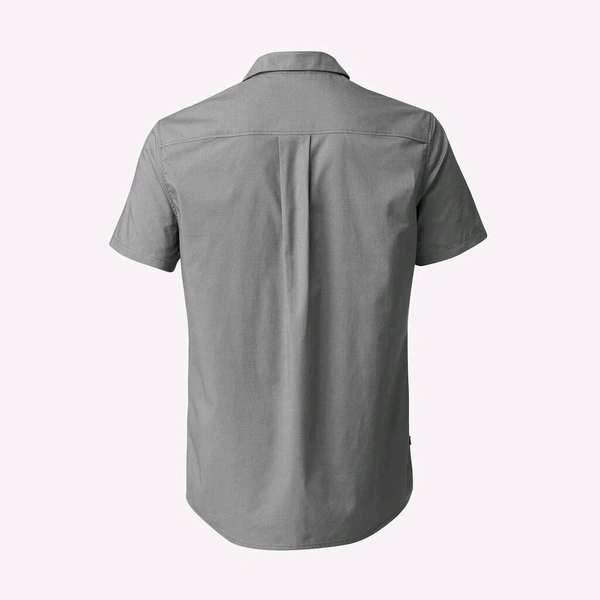 FORCLAZ Men Half Sleeve Shirt Grey  - Nobel, M