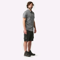 FORCLAZ Men Half Sleeve Shirt Grey  - Nobel, XL