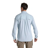 CRAGHOPPERS Craghoppers NosiLife Adventure III Long Sleeve Insect Repellent Shirt Niagra Blue - Cornflower, S