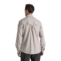 CRAGHOPPERS Craghoppers NosiLife Adventure III Long Sleeve Insect Repellent Shirt Parchment - Grain Brown, M