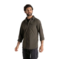 CRAGHOPPERS Craghoppers NosiLife Adventure III Long Sleeve Insect Repellent Shirt Woodland Green - Finch, M