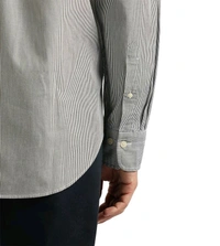 GANT Black Striped Regular Fit Shirt - Gray, XL