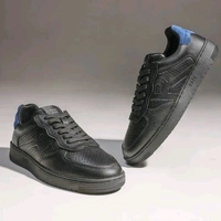RARE RABBIT Orbiton Perforated Sneakers - Black, UK 08