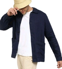 SELECTED HOMME Navy Loose Fit Shirt - Port Gore, M