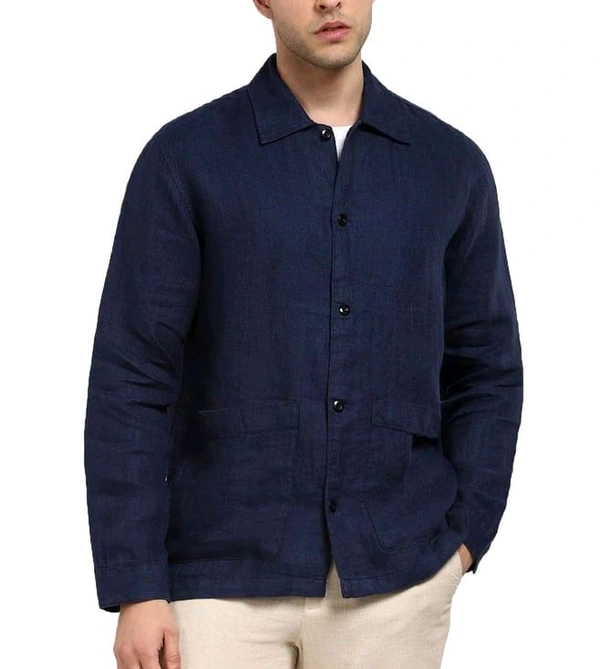 SELECTED HOMME Navy Loose Fit Shirt - Port Gore, L