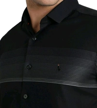 Simon Carter London Black Slim Fit Shirt - Black, M